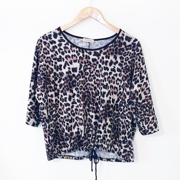 LAVISH Leopard Print Sweater Light Weight Size Large - Picture 1 of 5